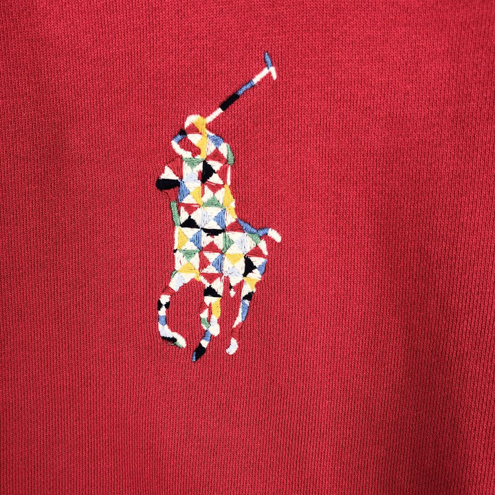 Ralph Lauren POLO RALPH LAUREN sweatshirt pullover hoodie, women's XL size cotton pink type Vintage Second Hand