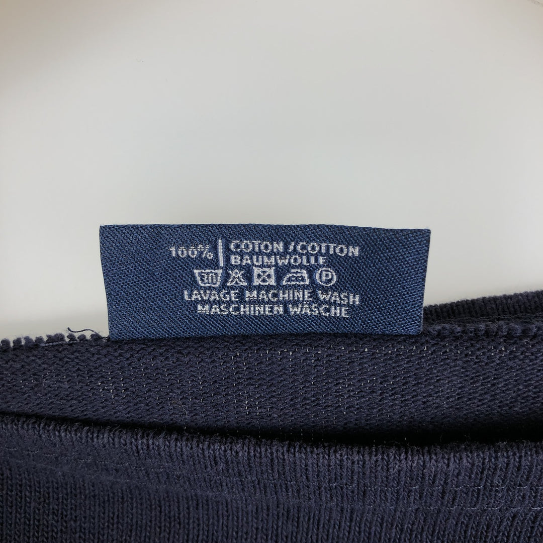 SAINT JAMES long-sleeved T-shirt, made in France, men's size XL cotton navy blue type Vintage Second Hand