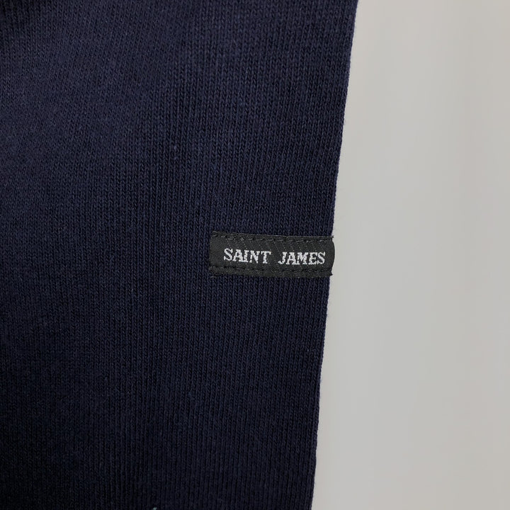 SAINT JAMES long-sleeved T-shirt, made in France, men's size XL cotton navy blue type Vintage Second Hand