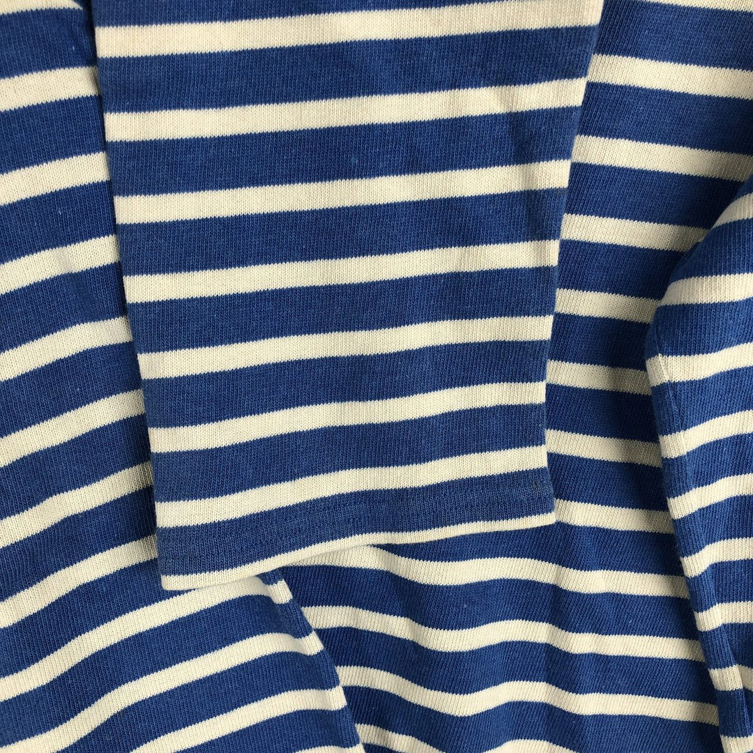 Saint James L'ATELIER Striped Long Sleeve T-Shirt, Made in France, Men's Size XL cotton blue type Vintage Second Hand