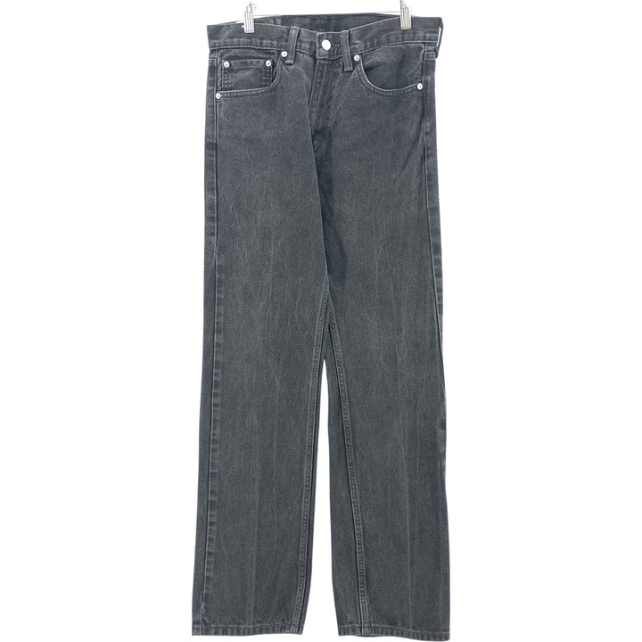 Levi's 505 Black Denim Tapered Denim Pants for Men, W31 equivalent cotton black type Vintage Second Hand