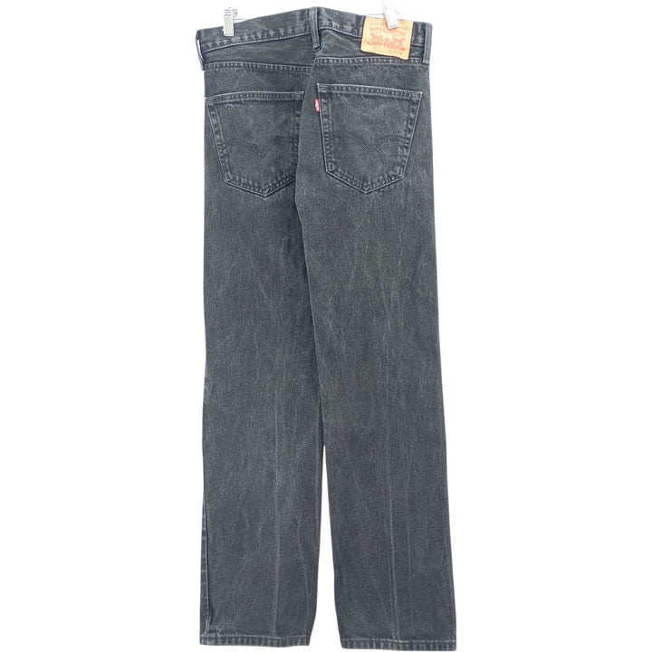 Levi's 505 Black Denim Tapered Denim Pants for Men, W31 equivalent cotton black type Vintage Second Hand