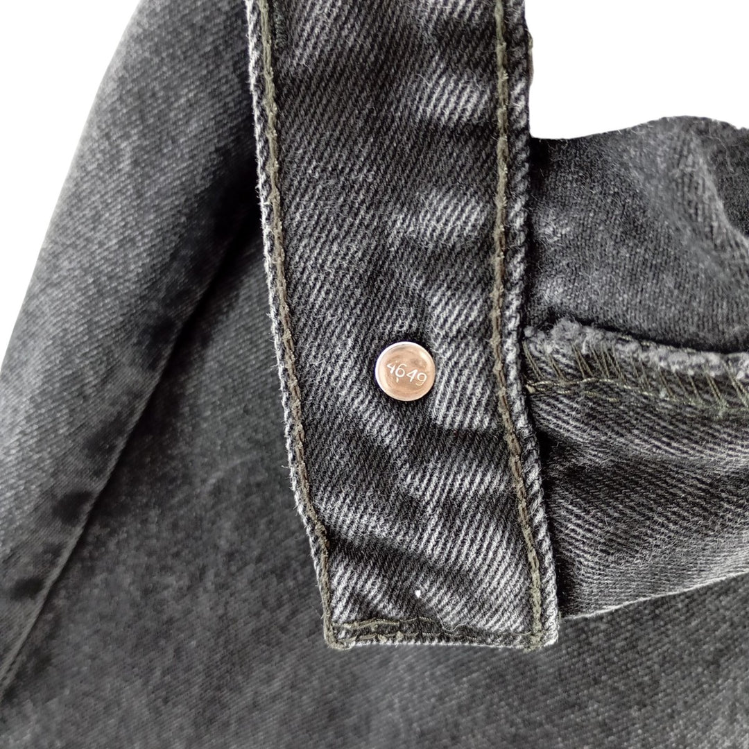 Levi's 505 Black Denim Tapered Denim Pants for Men, W31 equivalent cotton black type Vintage Second Hand