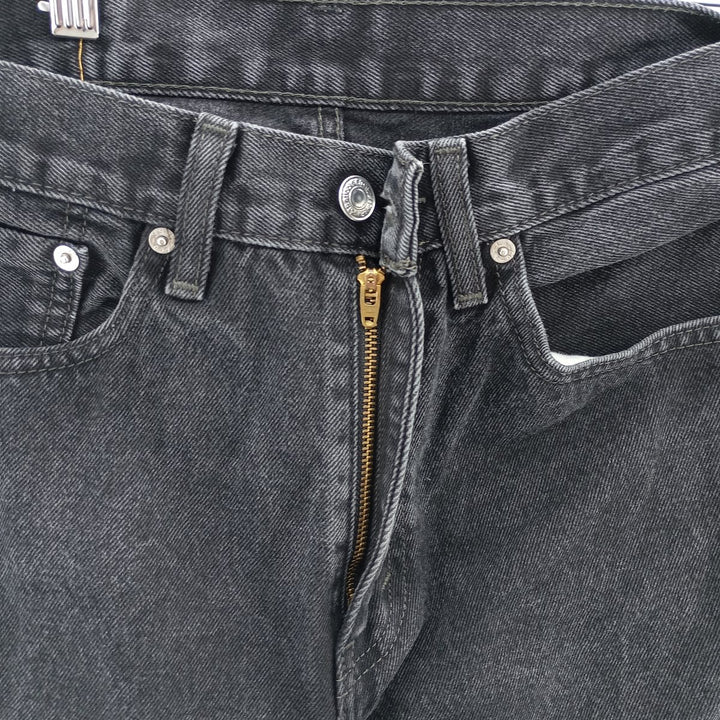 Levi's 505 Black Denim Tapered Denim Pants for Men, W31 equivalent cotton black type Vintage Second Hand