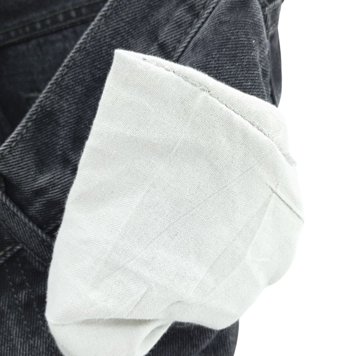 Levi's 505 Black Denim Tapered Denim Pants for Men, W31 equivalent cotton black type Vintage Second Hand
