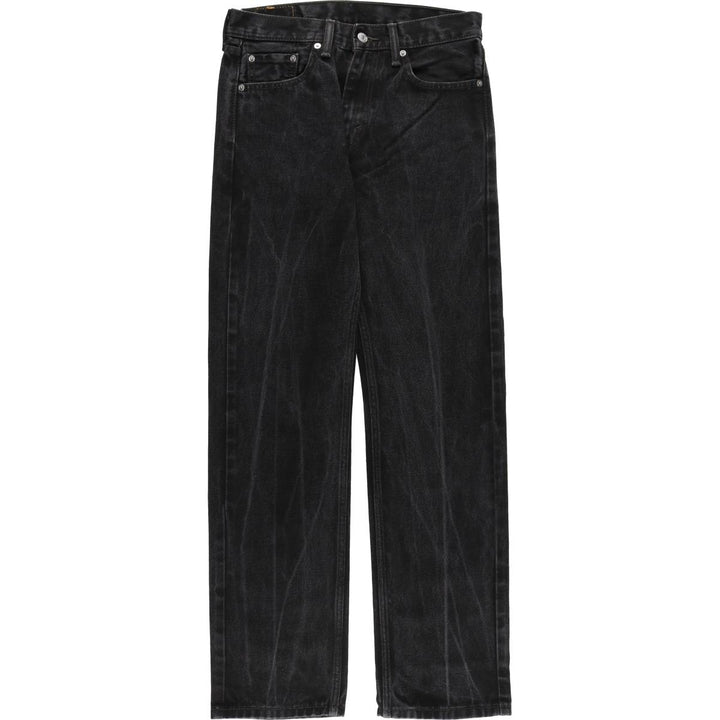 Levi's 505 Black Denim Tapered Denim Pants for Men, W30 equivalent cotton black type Vintage Second Hand