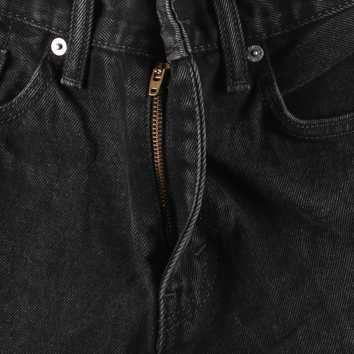 Levi's 505 Black Denim Tapered Denim Pants for Men, W30 equivalent cotton black type Vintage Second Hand