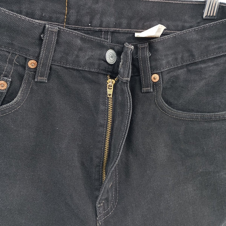 90'S Levi's 505-0260 Black Denim Tapered Denim Pants, Men's, Size W29, Vintage cotton black type Vintage Second Hand