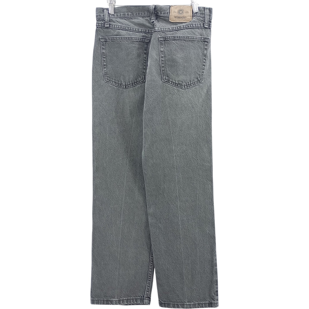 Wrangler Black Denim Straight Denim Pants Men's W32 cotton black type Vintage Second Hand