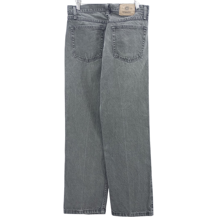 Wrangler Black Denim Straight Denim Pants Men's W32 cotton black type Vintage Second Hand