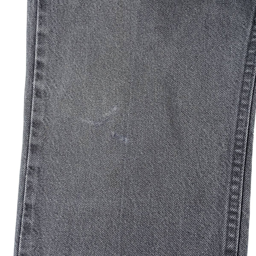 Wrangler Black Denim Straight Denim Pants Men's W32 cotton black type Vintage Second Hand