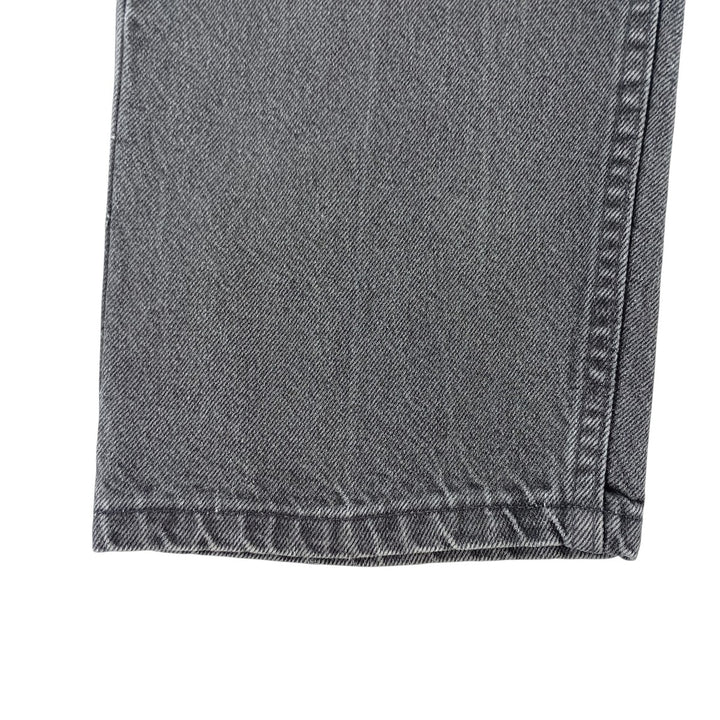 Wrangler Black Denim Straight Denim Pants Men's W32 cotton black type Vintage Second Hand
