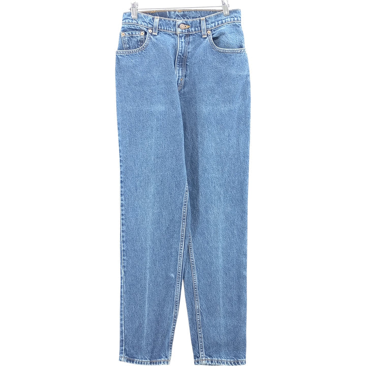 90'S Levi's 15551-4537 Relaxed Fit Tapered Leg Denim Pants, Made in USA, Women's Size L (W28) cotton blue type Vintage Second Hand