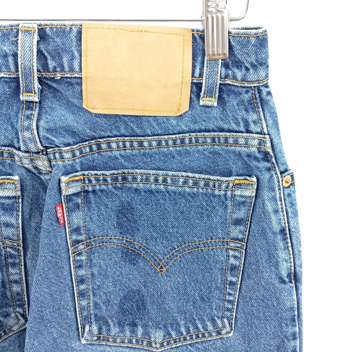 90'S Levi's 15551-4537 Relaxed Fit Tapered Leg Denim Pants, Made in USA, Women's Size L (W28) cotton blue type Vintage Second Hand