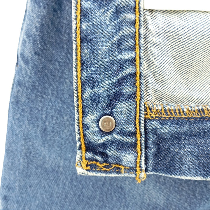 90'S Levi's 15551-4537 Relaxed Fit Tapered Leg Denim Pants, Made in USA, Women's Size L (W28) cotton blue type Vintage Second Hand