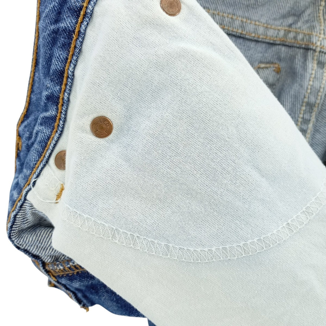 90'S Levi's 15551-4537 Relaxed Fit Tapered Leg Denim Pants, Made in USA, Women's Size L (W28) cotton blue type Vintage Second Hand