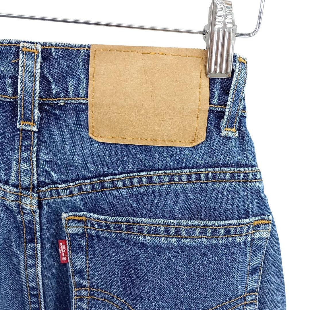 90'S Levi's 15551-4537 Relaxed Fit Tapered Leg Denim Pants, Made in USA, Women's Size L (W28) cotton blue type Vintage Second Hand