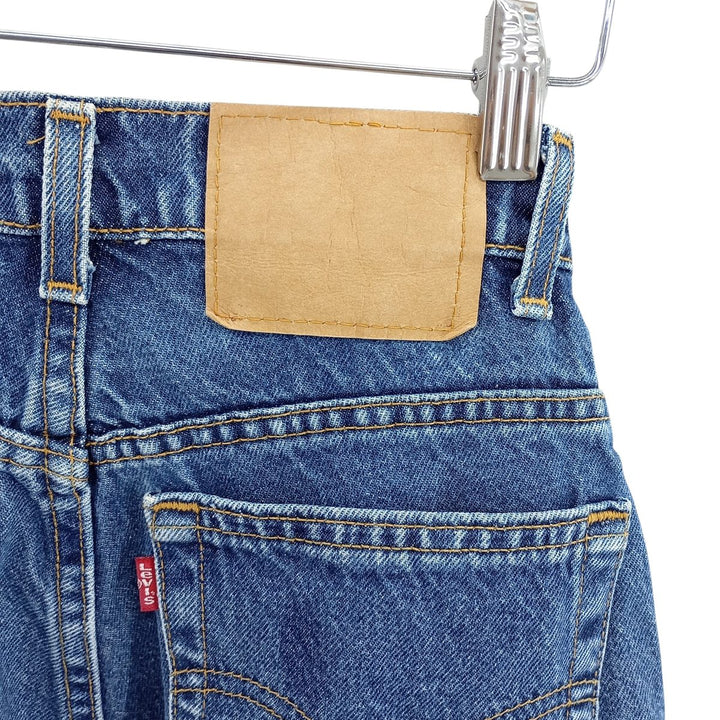90'S Levi's 15551-4537 Relaxed Fit Tapered Leg Denim Pants, Made in USA, Women's Size L (W28) cotton blue type Vintage Second Hand