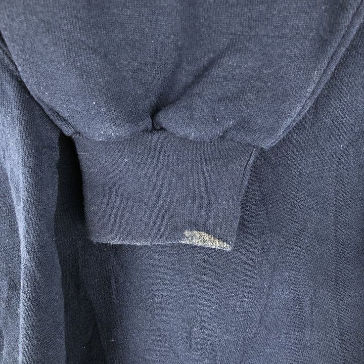 2000'S Soffe US Navy Pullover Hoodie, Made in USA, Men's Size Small cotton navy blue type Vintage Second Hand