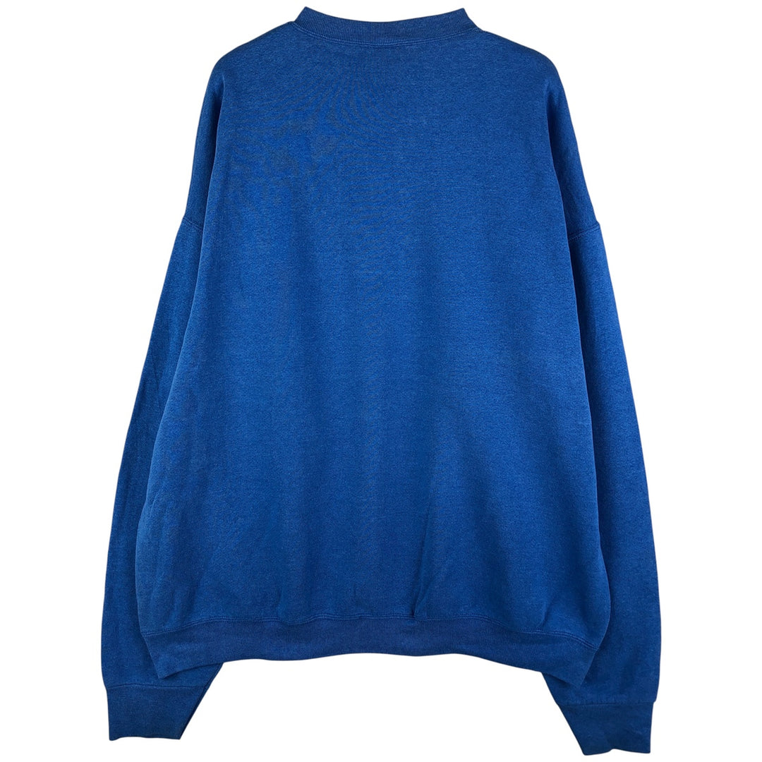 2000'S Fruit of the Loom College Character Sweatshirt, Men's XXL cotton blue type Vintage Second Hand