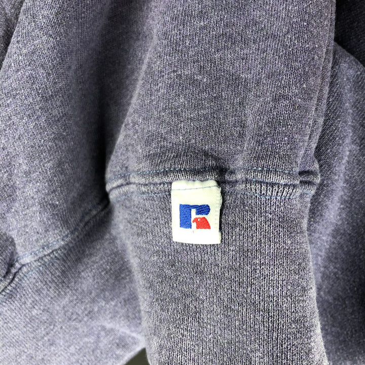 90'S Russell Half Zip Sweatshirt, Men's L Size Vintage polyester navy blue type Vintage Second Hand
