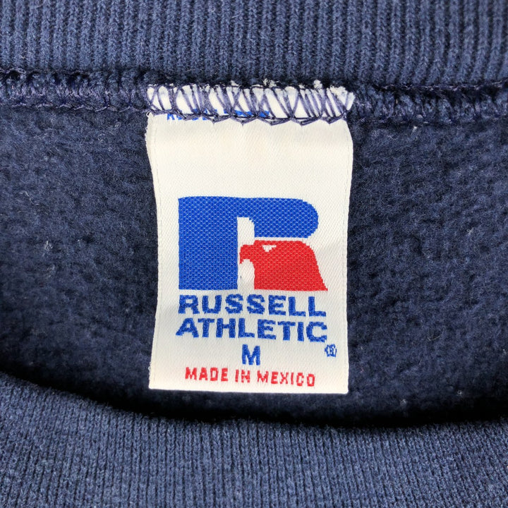 90'S Russell College Sweatshirt, Men's M Size Vintage cotton navy blue type Vintage Second Hand