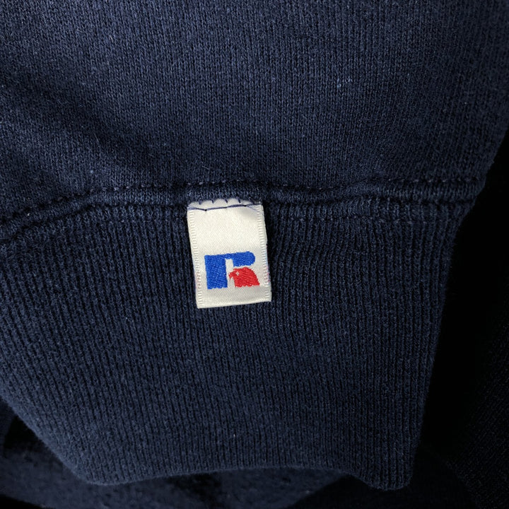 90'S Russell College Sweatshirt, Men's M Size Vintage cotton navy blue type Vintage Second Hand