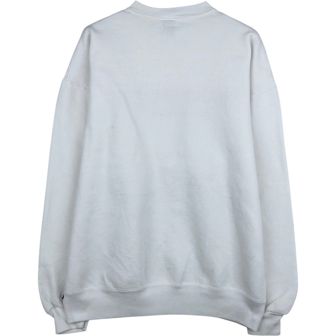 90'S Russell College Sweatshirt, Made in USA, Men's XL, Vintage cotton white type Vintage Second Hand