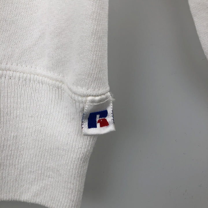90'S Russell College Sweatshirt, Made in USA, Men's XL, Vintage cotton white type Vintage Second Hand