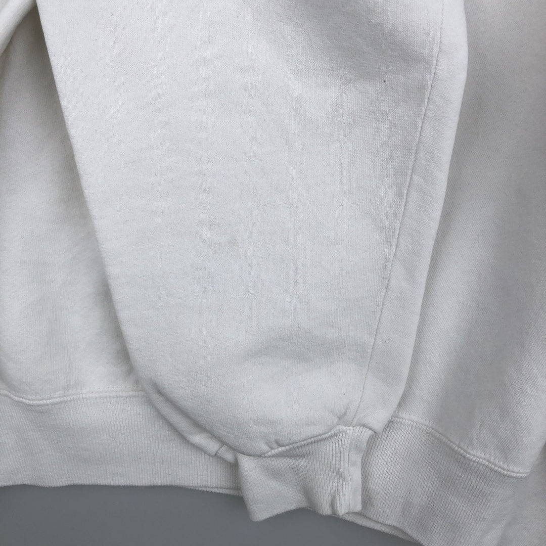 90'S Russell College Sweatshirt, Made in USA, Men's XL, Vintage cotton white type Vintage Second Hand