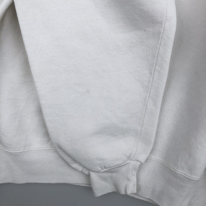 90'S Russell College Sweatshirt, Made in USA, Men's XL, Vintage cotton white type Vintage Second Hand