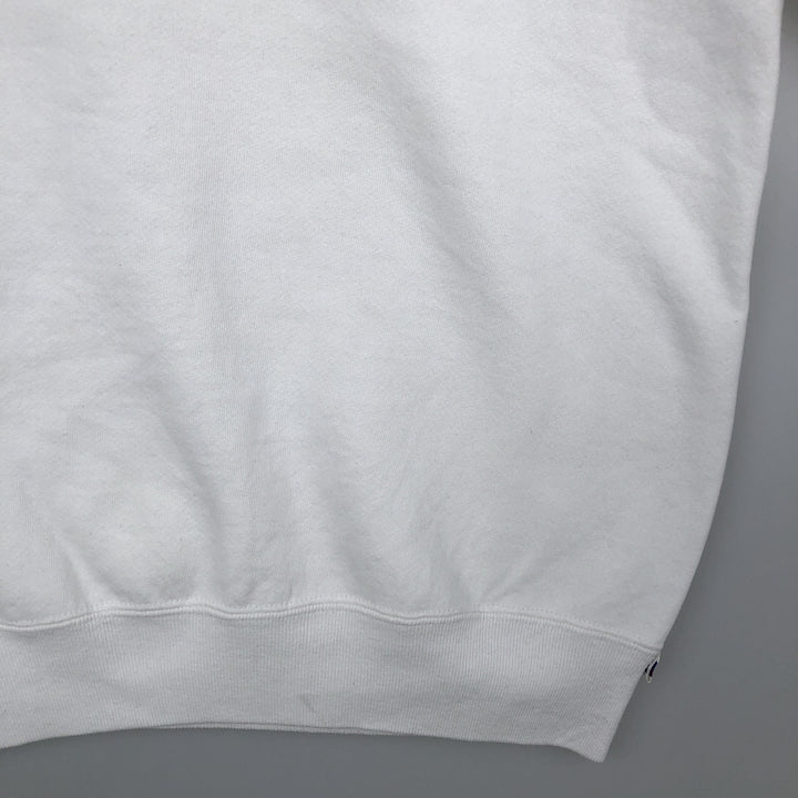 90'S Russell College Sweatshirt, Made in USA, Men's XL, Vintage cotton white type Vintage Second Hand
