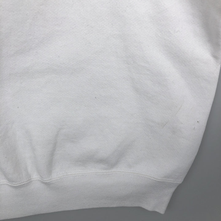 90'S Russell College Sweatshirt, Made in USA, Men's XL, Vintage cotton white type Vintage Second Hand