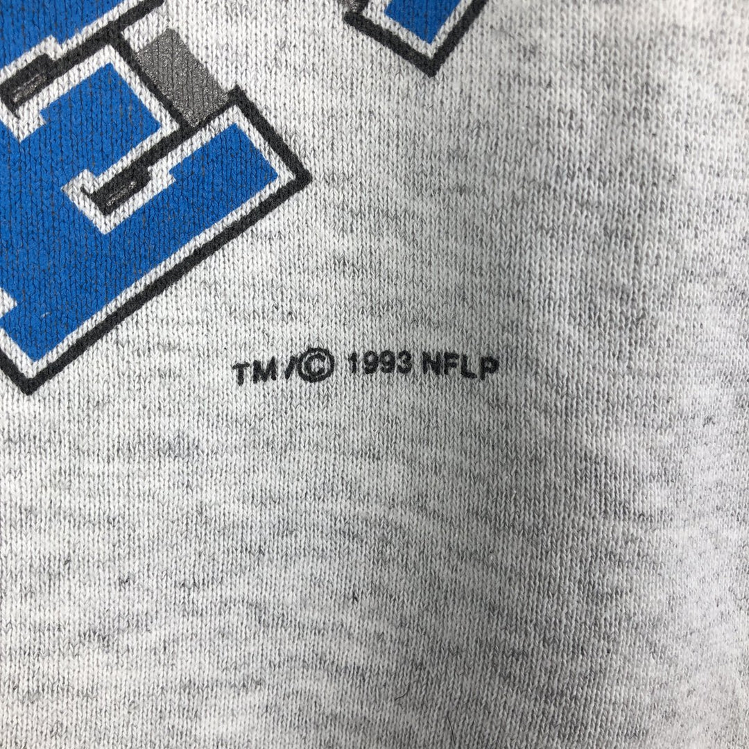 90'S Oneta Carolina Panthers Logo Sweatshirt, Made in USA, Men's Size L, Vintage polyester gray type Vintage Second Hand