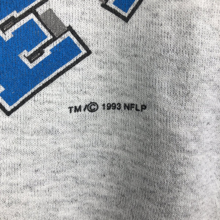 90'S Oneta Carolina Panthers Logo Sweatshirt, Made in USA, Men's Size L, Vintage polyester gray type Vintage Second Hand