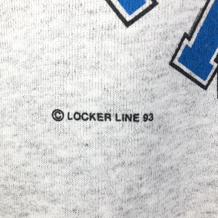 90'S Oneta Carolina Panthers Logo Sweatshirt, Made in USA, Men's Size L, Vintage polyester gray type Vintage Second Hand
