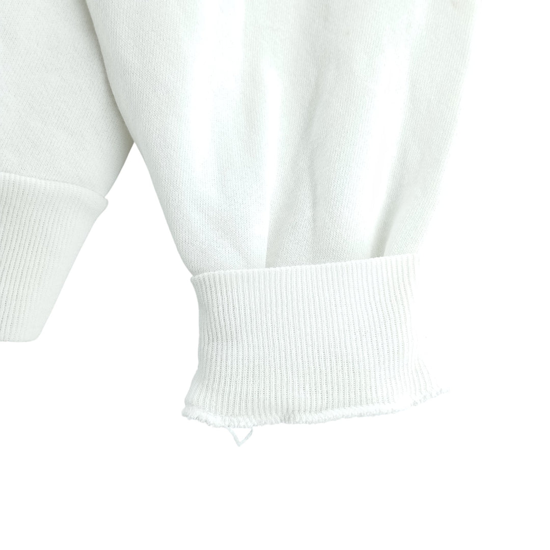 Vintage 80s-90'S Jerzees printed sweatshirt, sweatshirt, made in USA, men's XL size cotton white type Vintage Second Hand