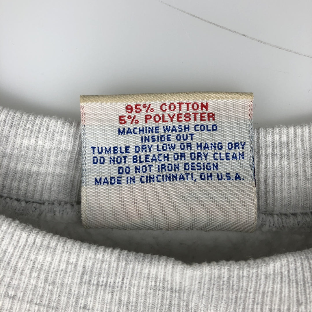 Vintage 90'S CRABLE SPORTSWEAR plain blank sweatshirt, made in the USA, men's size XL cotton gray type Vintage Second Hand