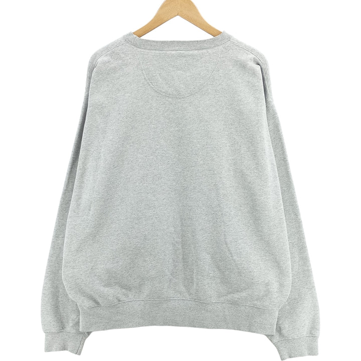 2000'S Nike College Sweatshirt, Men's XL cotton gray type Vintage Second Hand