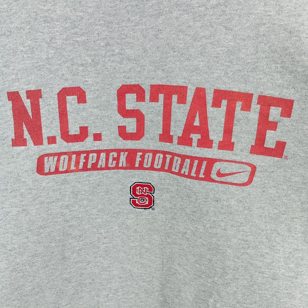 2000'S Nike College Sweatshirt, Men's XL cotton gray type Vintage Second Hand