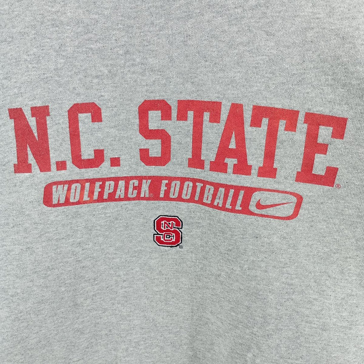 2000'S Nike College Sweatshirt, Men's XL cotton gray type Vintage Second Hand