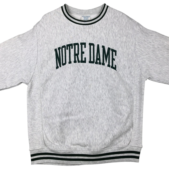 Champion Reverse Weave Notre Dame University College Sweatshirt, Men's Size Medium unclear gray type Vintage Second Hand
