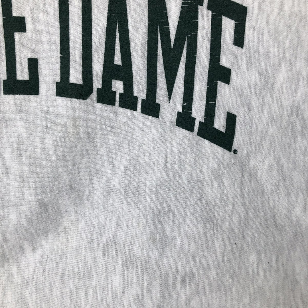Champion Reverse Weave Notre Dame University College Sweatshirt, Men's Size Medium unclear gray type Vintage Second Hand