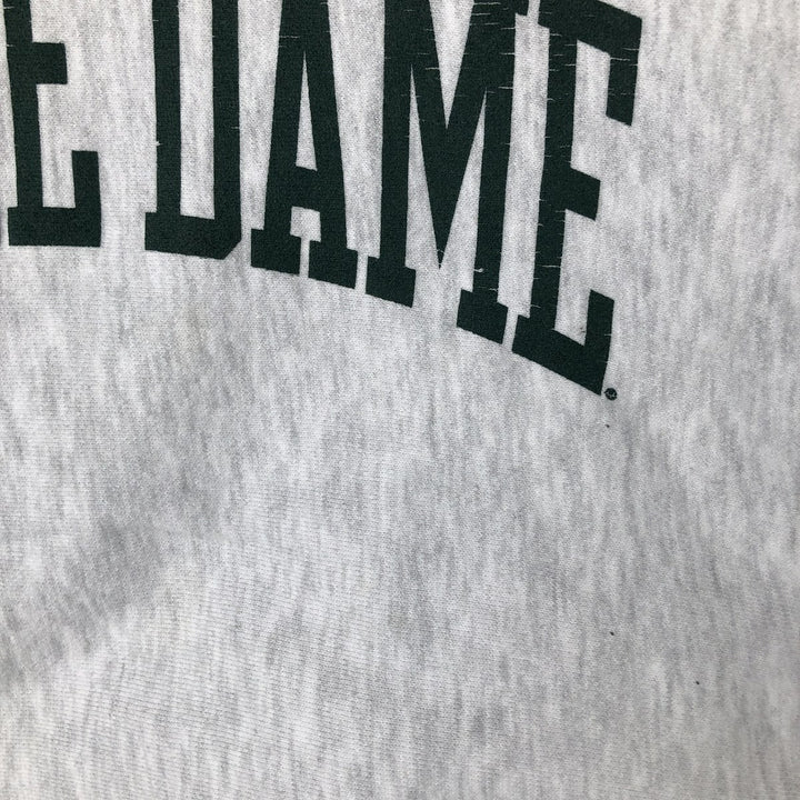 Champion Reverse Weave Notre Dame University College Sweatshirt, Men's Size Medium unclear gray type Vintage Second Hand