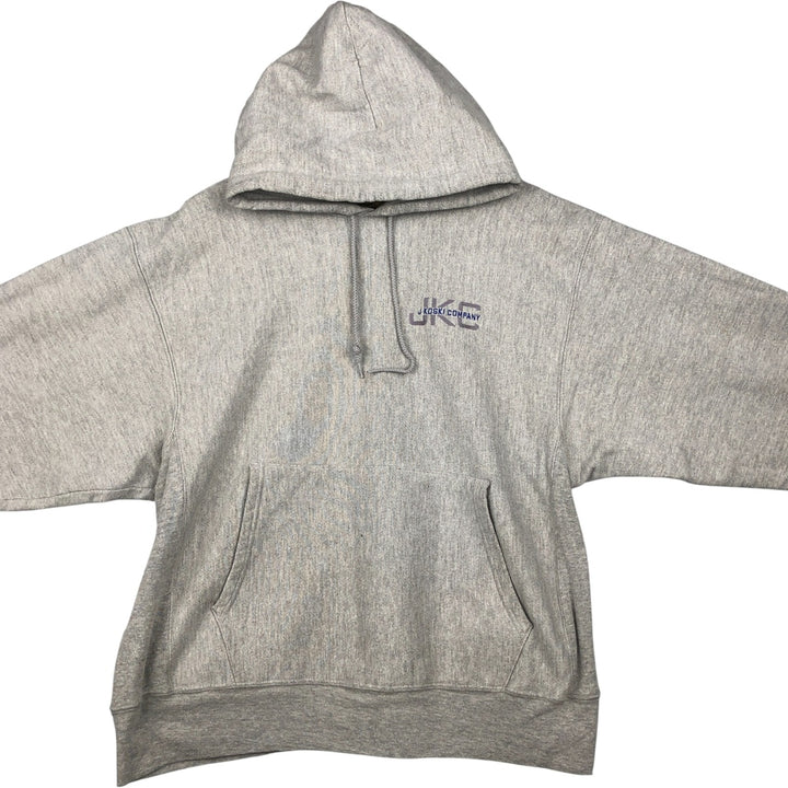 2000'S Champion PREMIUM REVERSE WEAVE Premium Reverse Weave Sweatshirt Pullover Hoodie, Men's Size L cotton gray type Vintage Second Hand