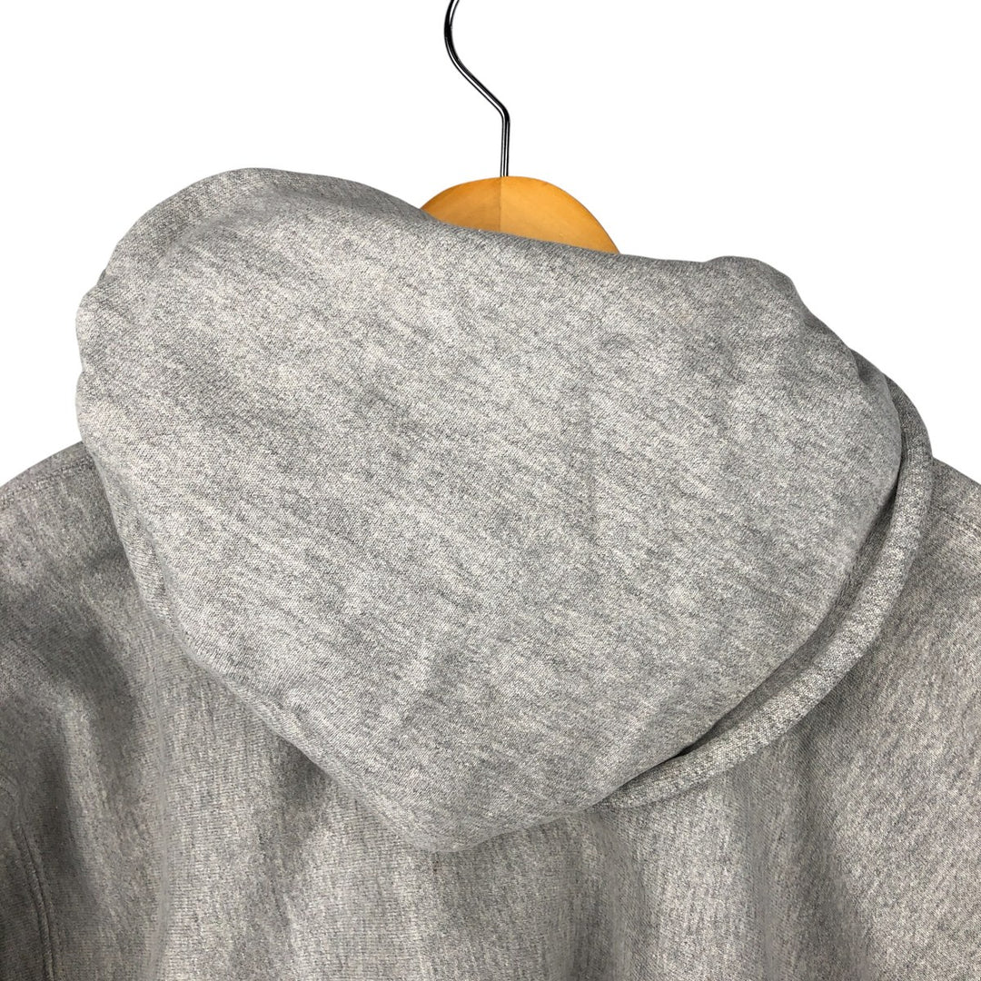 2000'S Champion PREMIUM REVERSE WEAVE Premium Reverse Weave Sweatshirt Pullover Hoodie, Men's Size L cotton gray type Vintage Second Hand