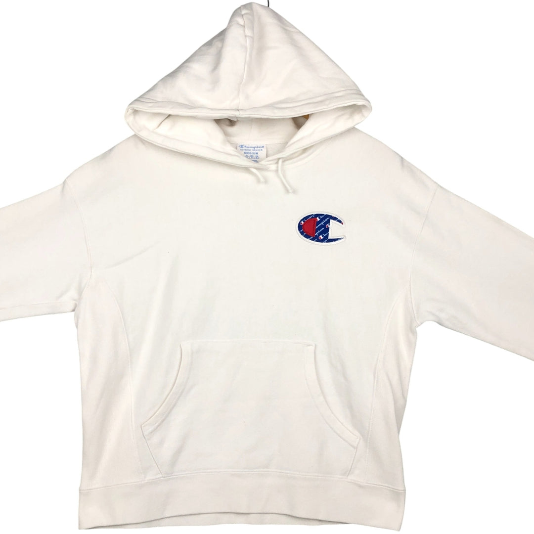Champion REVERSE WEAVE Reverse Weave Oversized Sweatshirt Pullover Hoodie, Men's Size M cotton white type Vintage Second Hand