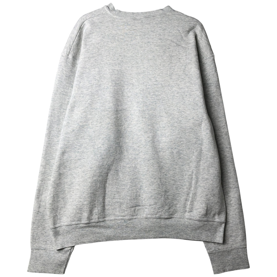 90'S Fruit of the Loom printed sweatshirt, made in the USA, men's XL size, vintage cotton gray type Vintage Second Hand