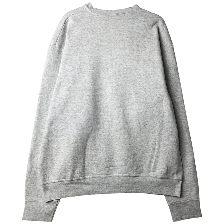 90'S Fruit of the Loom printed sweatshirt, made in the USA, men's XL size, vintage cotton gray type Vintage Second Hand