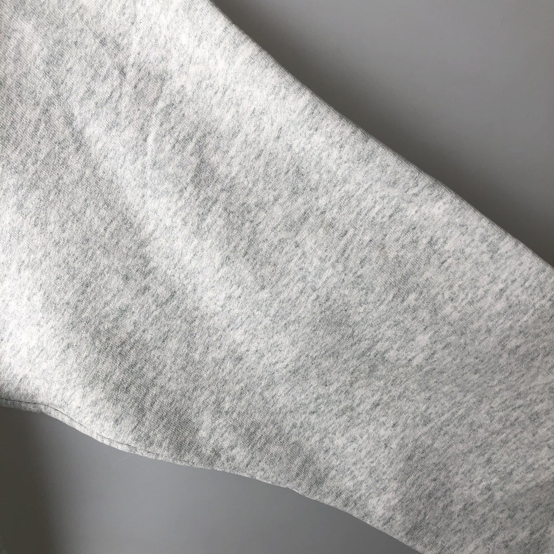 90'S Fruit of the Loom printed sweatshirt, made in the USA, men's XL size, vintage cotton gray type Vintage Second Hand
